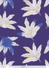 Blossom-kangas, sininen, puuvillasatiini