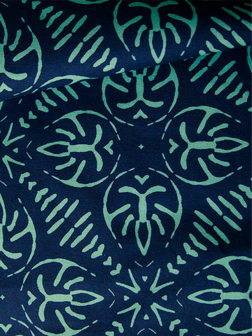 Iltatähti-kangas, siniminttu, puuvilla, 130 cm:n pala