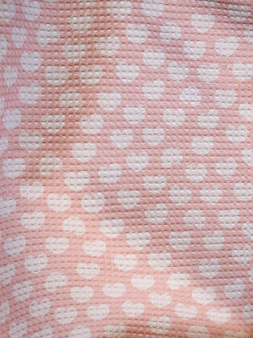 Keväthippa-kangas, vaaleanpunainen, puuvillasatiini