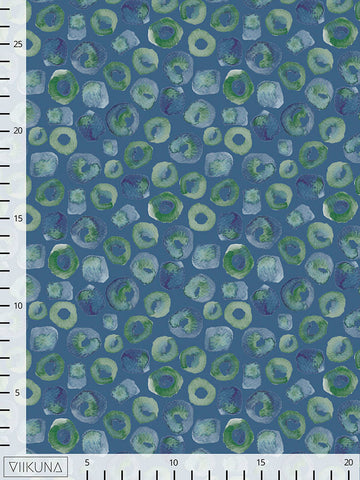 Sananjalkojen maassa -kangaspala, vihreä, puuvillatrikoo, 100 cm
