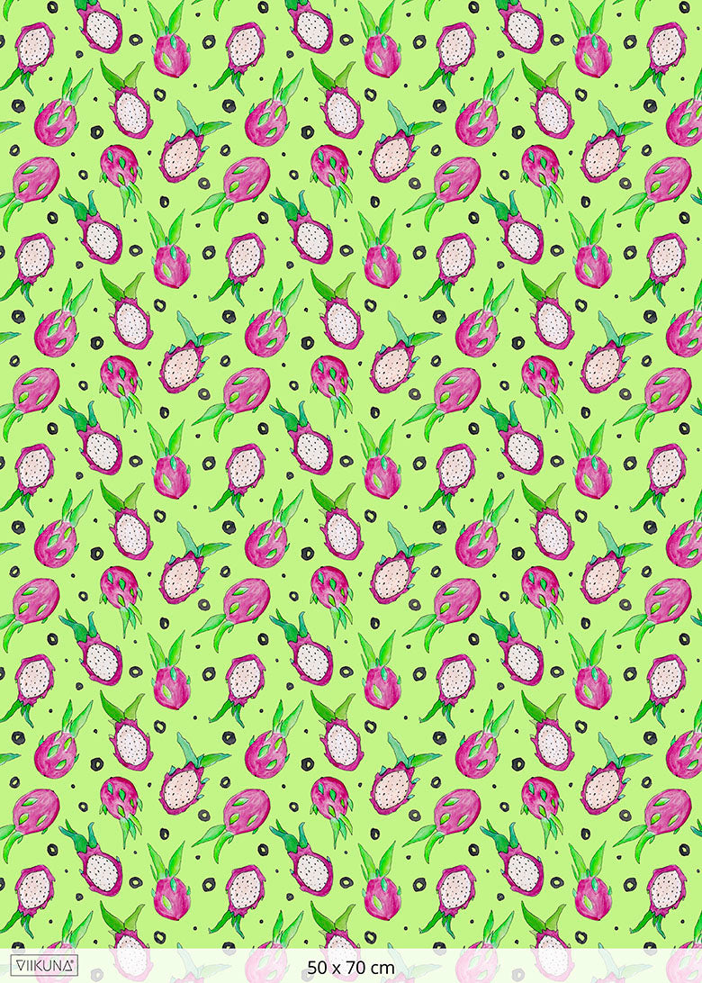 pitaija-kangas-vihreä-puuvilla-interlock-neulos-viikuna-50x70-cm