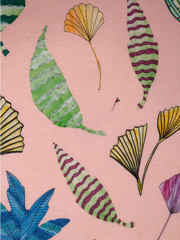 Viidakossa-kangas, vaaleanpunainen, collegekangas