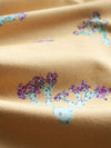 Blossom-kangas, tumma turkoosi, puuvillatrikoo, Öko-tex, 100 cm pala
