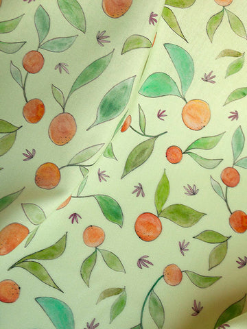 Solina-kangas, kevään vihreä, puuvillabatisti