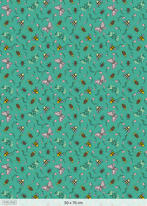 pörriäiset-kangaspala-vihreä-softshell-viikuna-50x70-cm