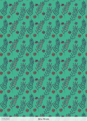 viikunahedelmät-kangas-vihreä-puuvillatrikoo-viikuna-50x70-cm